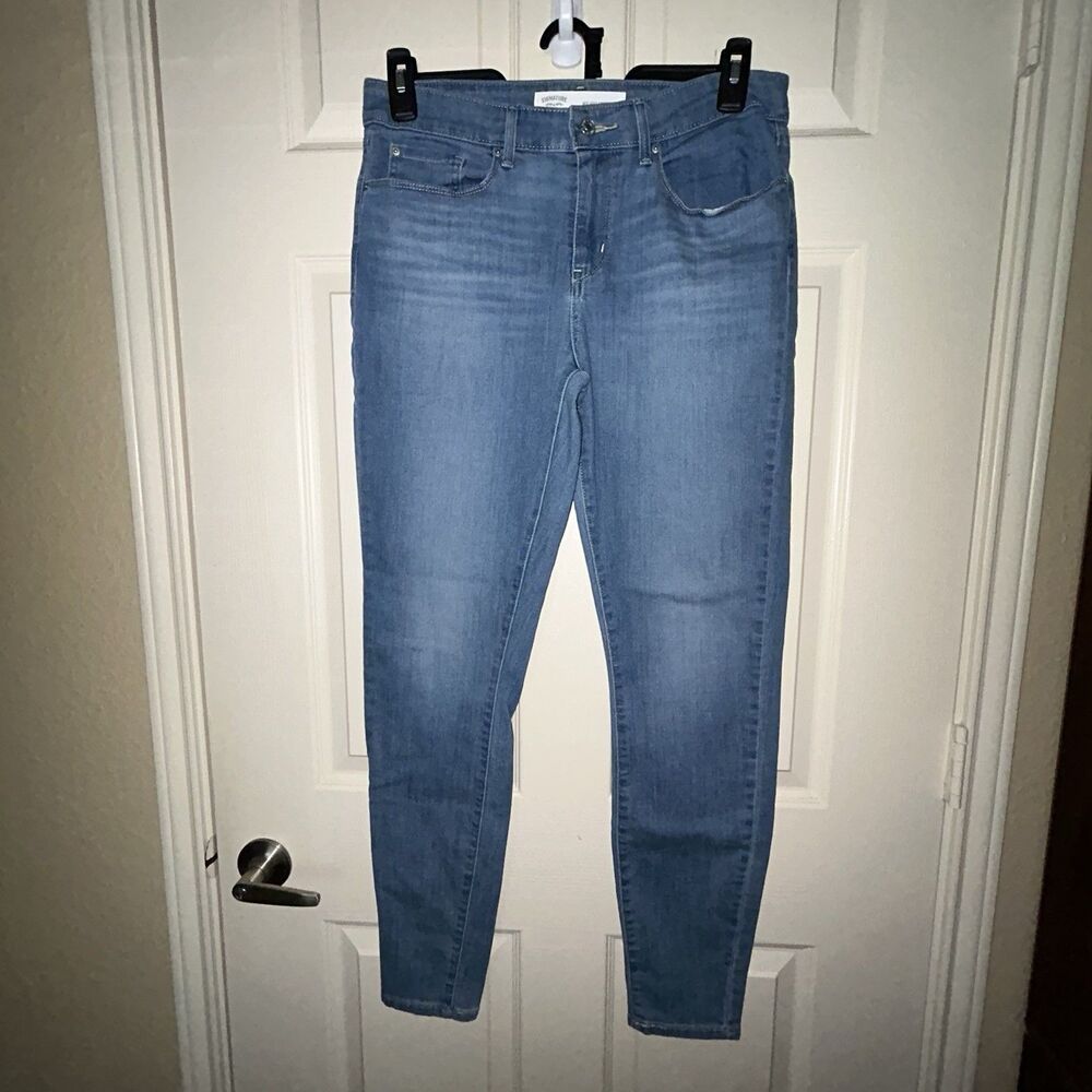 Levi Strauss Signature Mid Rise Skinny Jeans Women’s Sz 10 Long W30 L32 Stretch